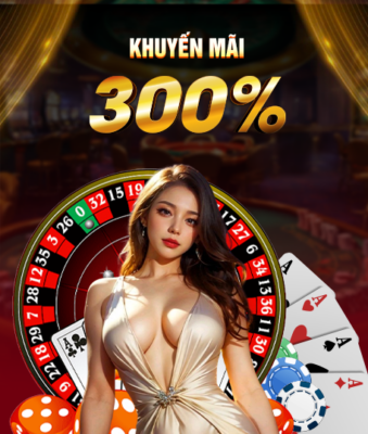 Banner khuyến mãi 300%