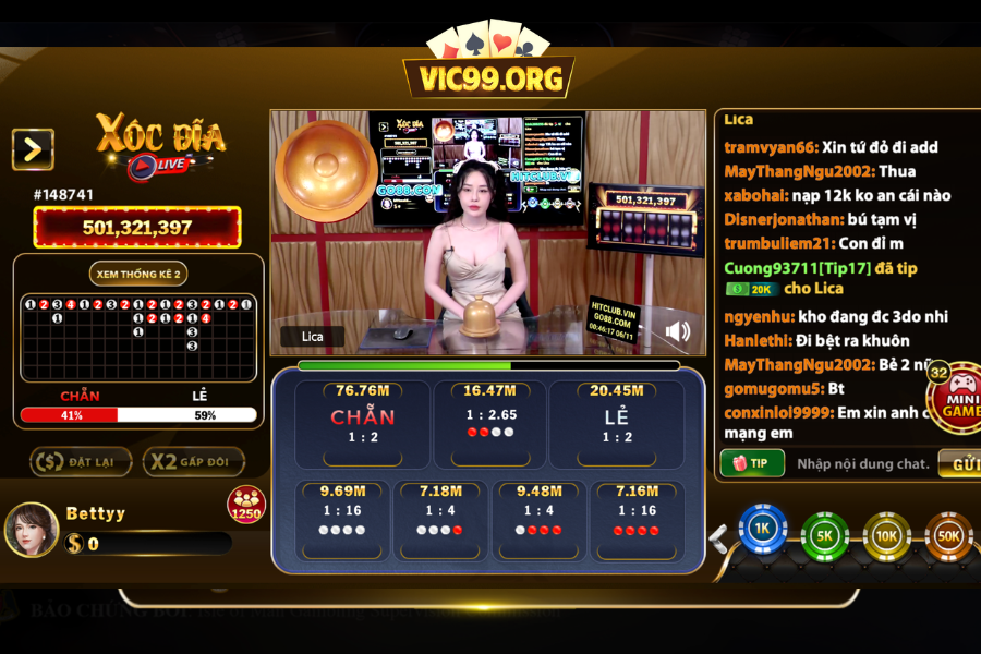 Casino trực tuyến với Vic99