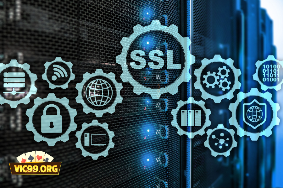 Công nghệ mã hoá SSL giúp bảo mật thông tin giữa người chơi và cổng game Vic99